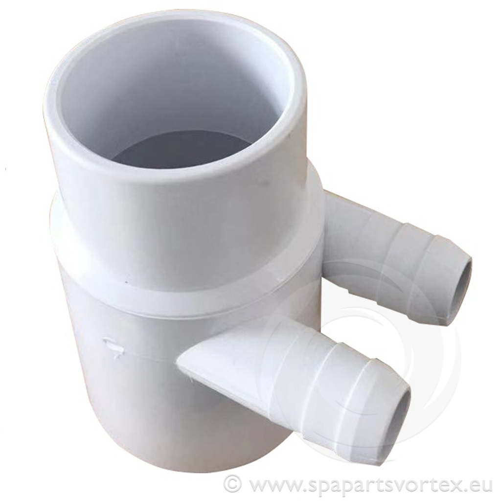 Water Manifold 2" S x 2" Spg x 3/4" RB (2 Barb)