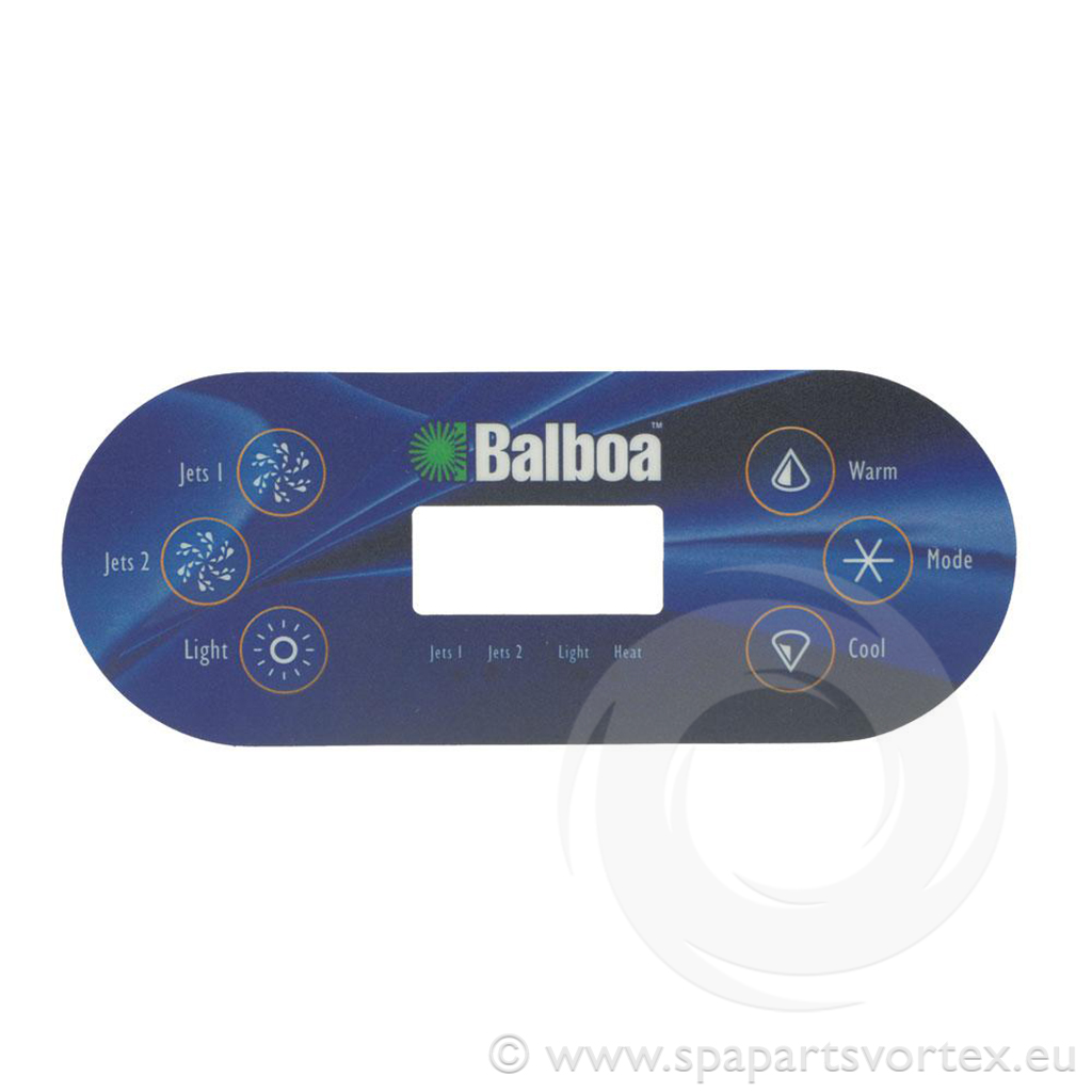 Balboa VL600S Overlay 6 Button (2p no air)