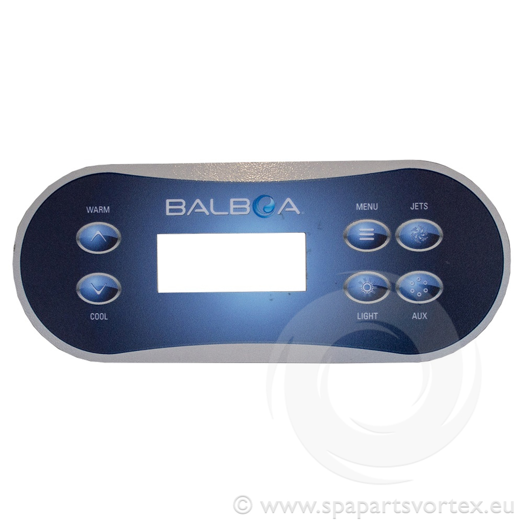 [OL-TP500] Balboa TP500S 6 Button Overlay (1 Pump + aux)