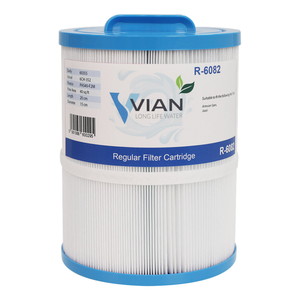 [FR-R6082] Vian R-6082 Hot Tub Filter (PAS40-F2M) (Single Unit)
