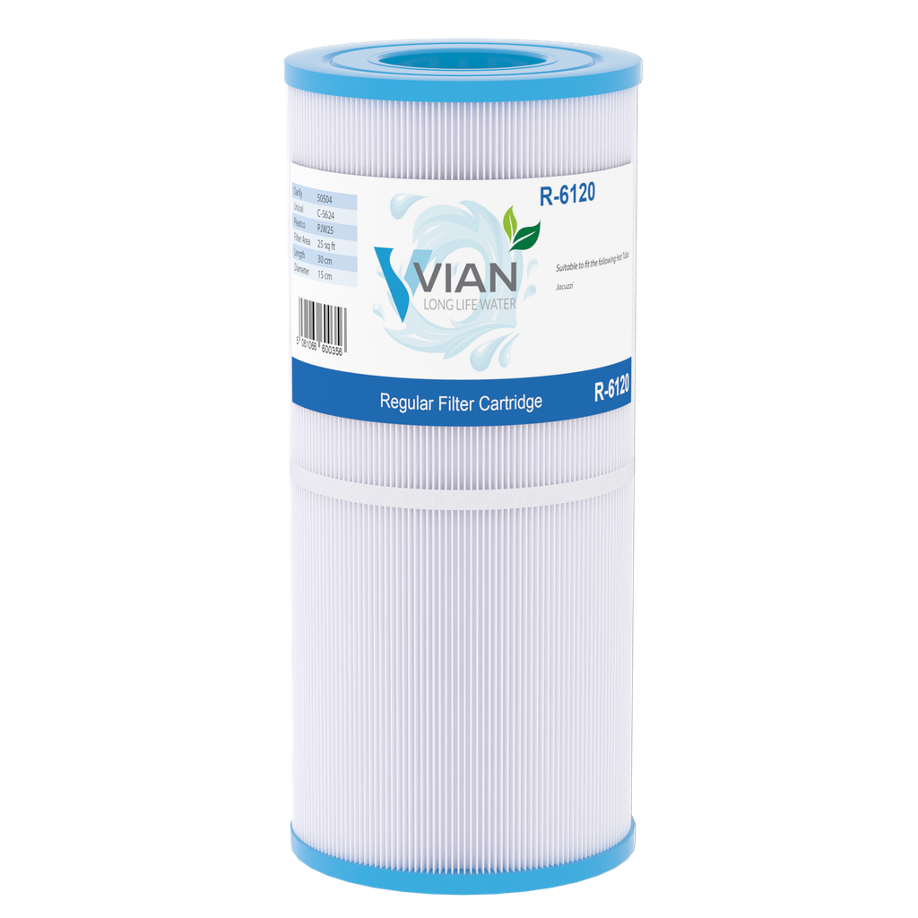 [FR-R6120] Vian R-6120 Hot Tub Filter (PJW25) (Single Unit)