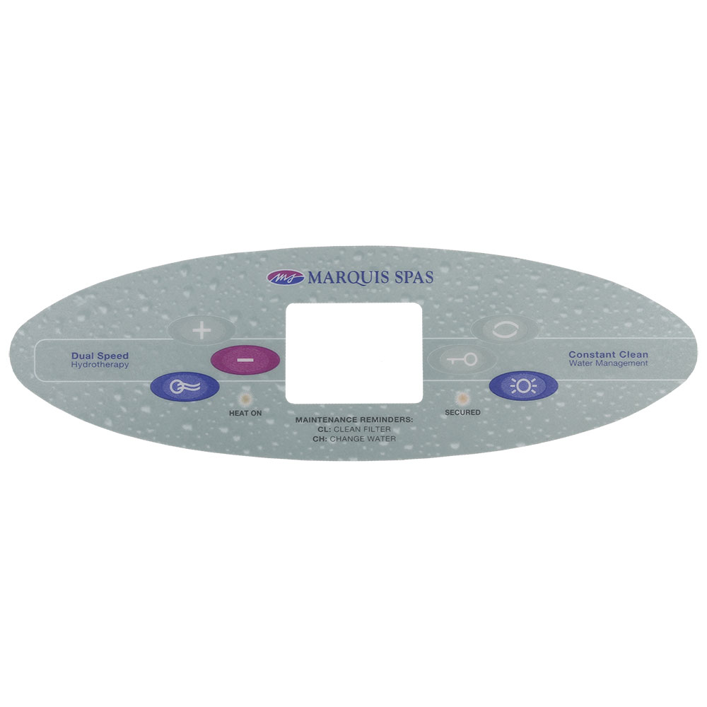 [OL-MQ520] (650-0520) Marquis Spas Overlay Large Control Panel 2003