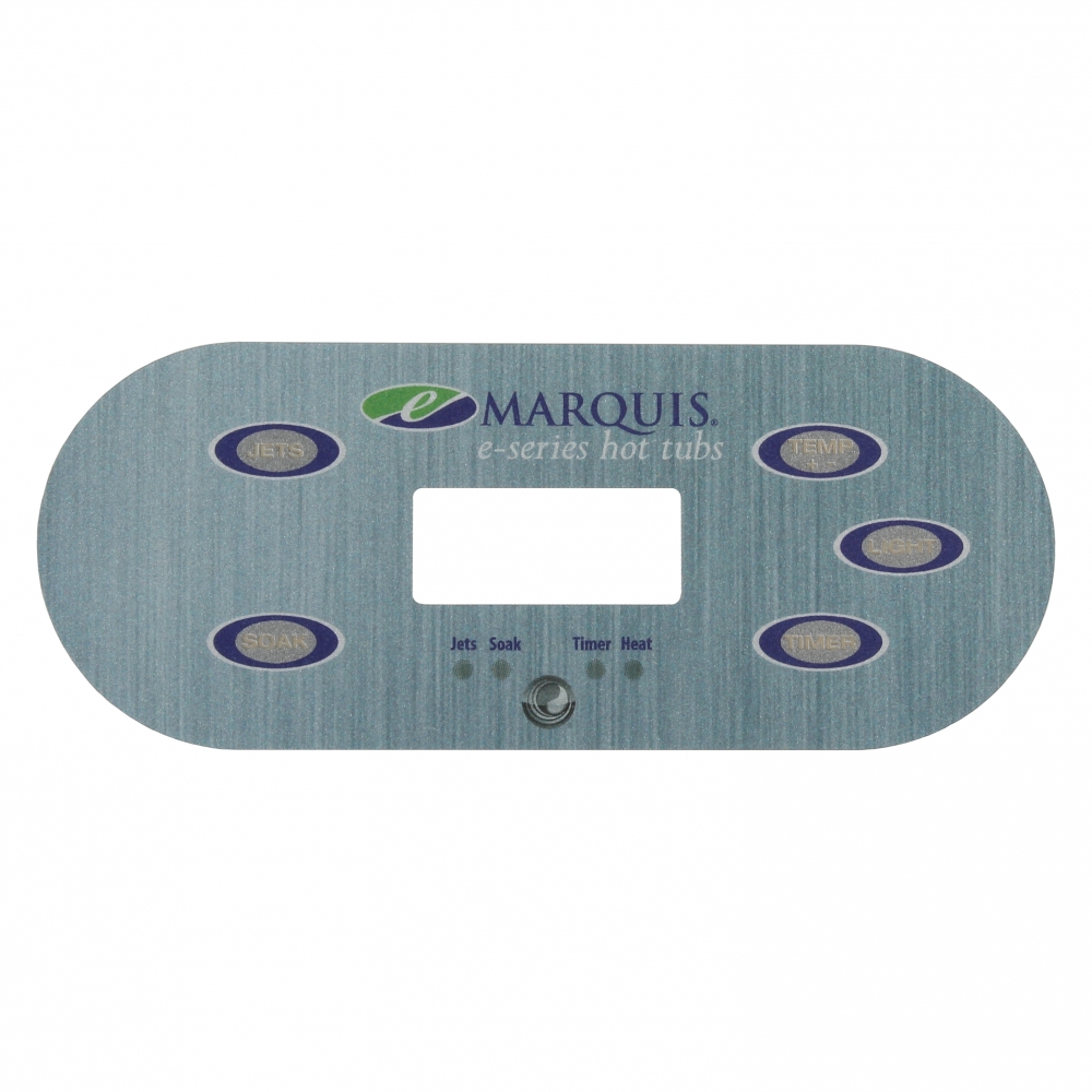 (650-0741) Marquis Spas Overlay E-Series 5 buttons 1 Pump 2014