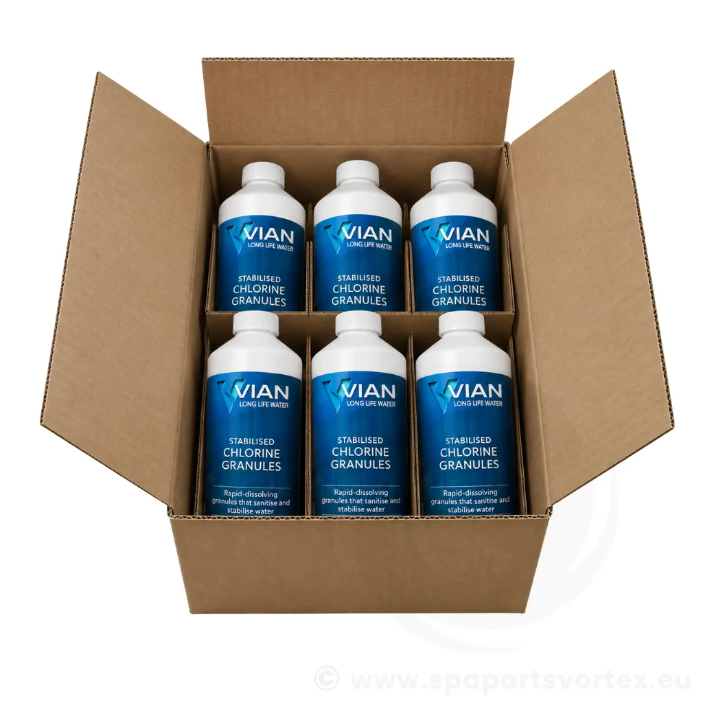 Vian Stabilised Chlorine Granules 1kg - Box of 6 units