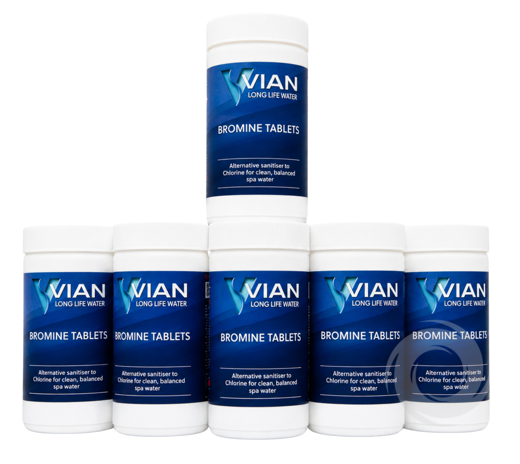 Vian Bromine Tablets 1kg - 8 Boxes of 6 (48 units)