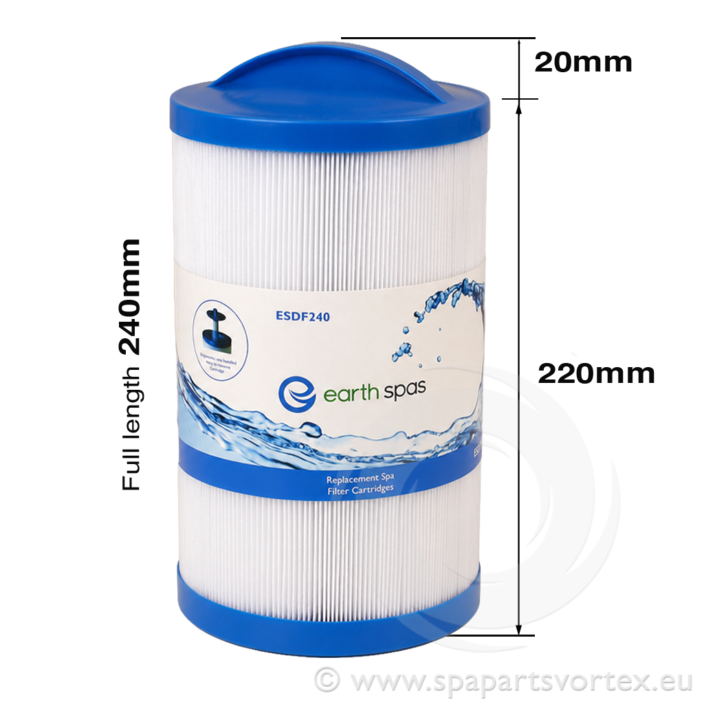 [FR-EA241] Earth Spas Sanistream Filter Long (240mm)