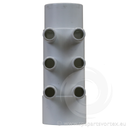 AP Series Water Manifold With Cap 2" x 3/4" (6 Barb)