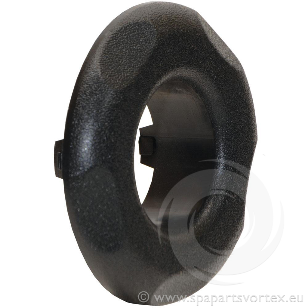 Polyjet Large Face Escutcheon Black