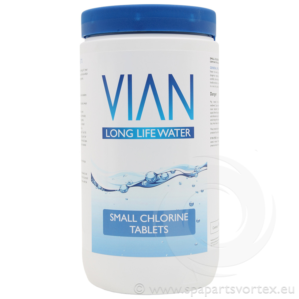Vian Chlorine Tablets 1kg - 8 Boxes of 6 (48 units)