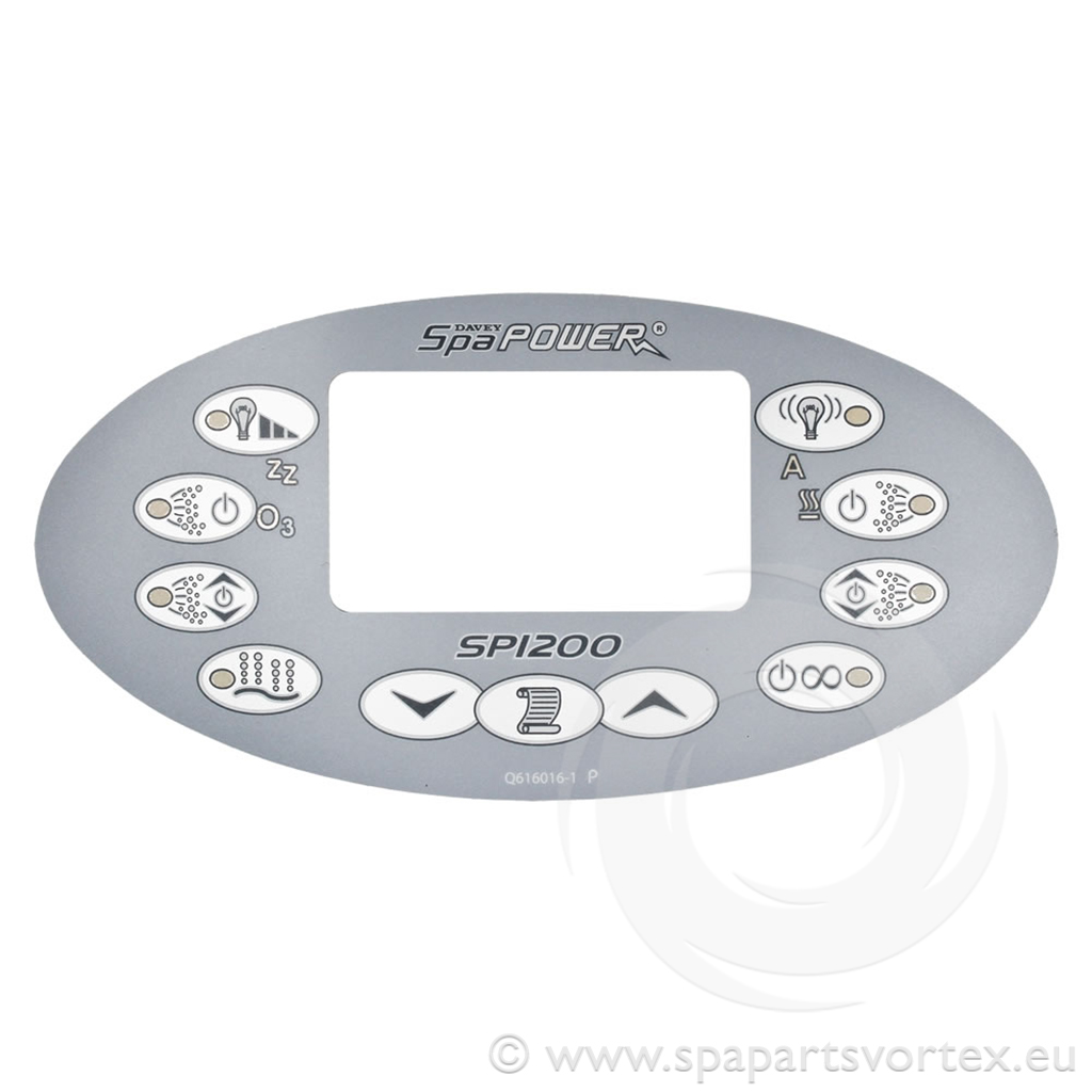 Overlay for SP1200 Oval Touch Panel