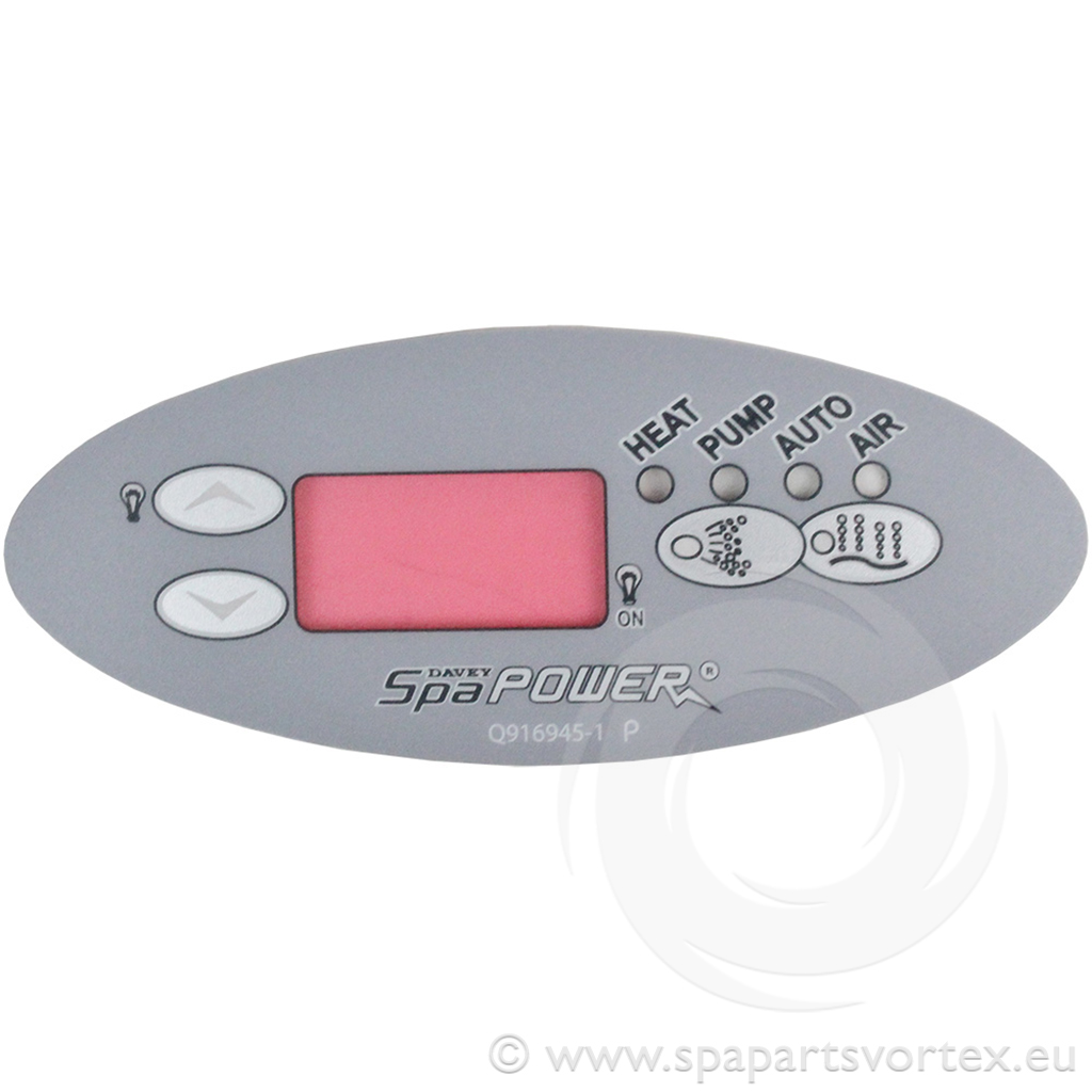 Overlay for SP601 Oval Touch Panel